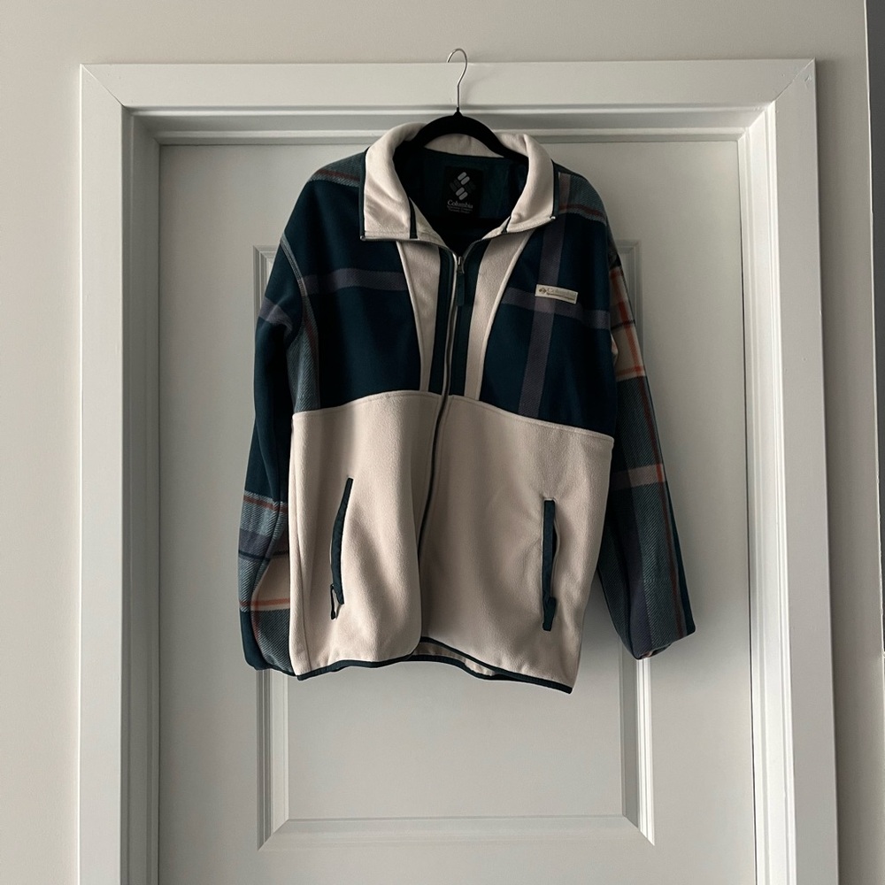 Columbia Plaid Fleece Jacket